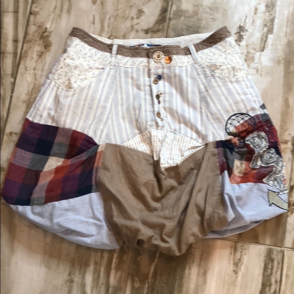 European bubble mini skirt